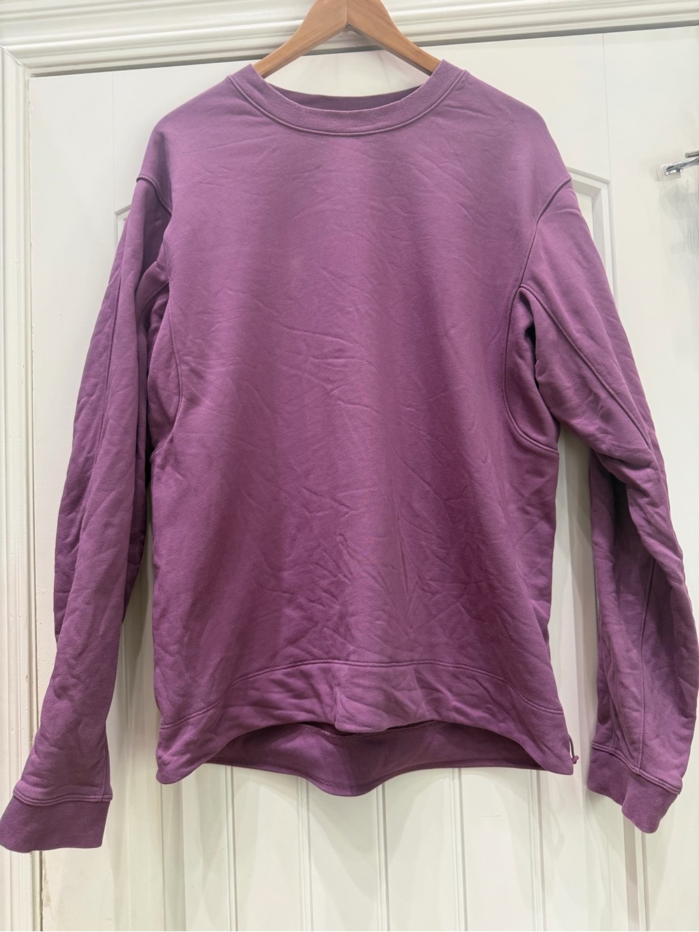 Lululemon Men’s French Terry long sleeve crew neck - vintage plum